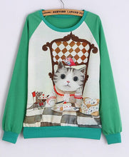 CAT KISS FISH SWEATSHIRT